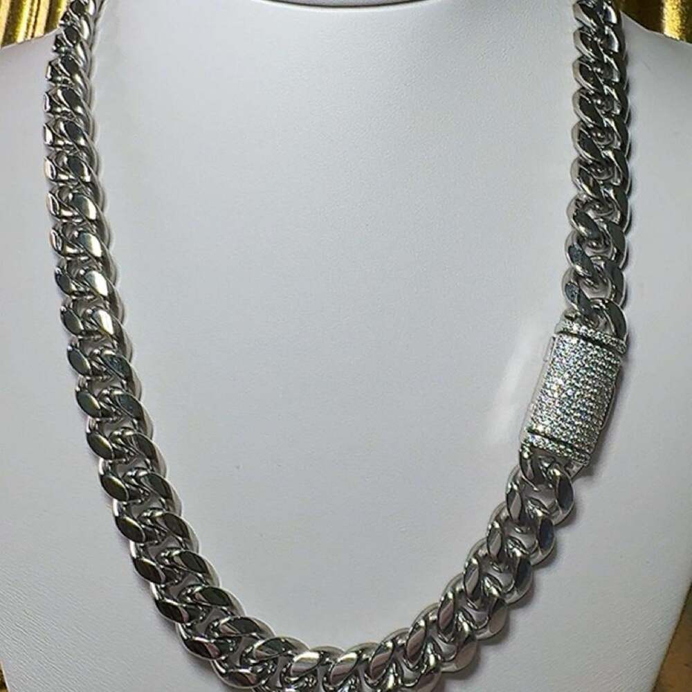 10 Mm Sterling Silver Cuban Link Chain – 20 Inch
